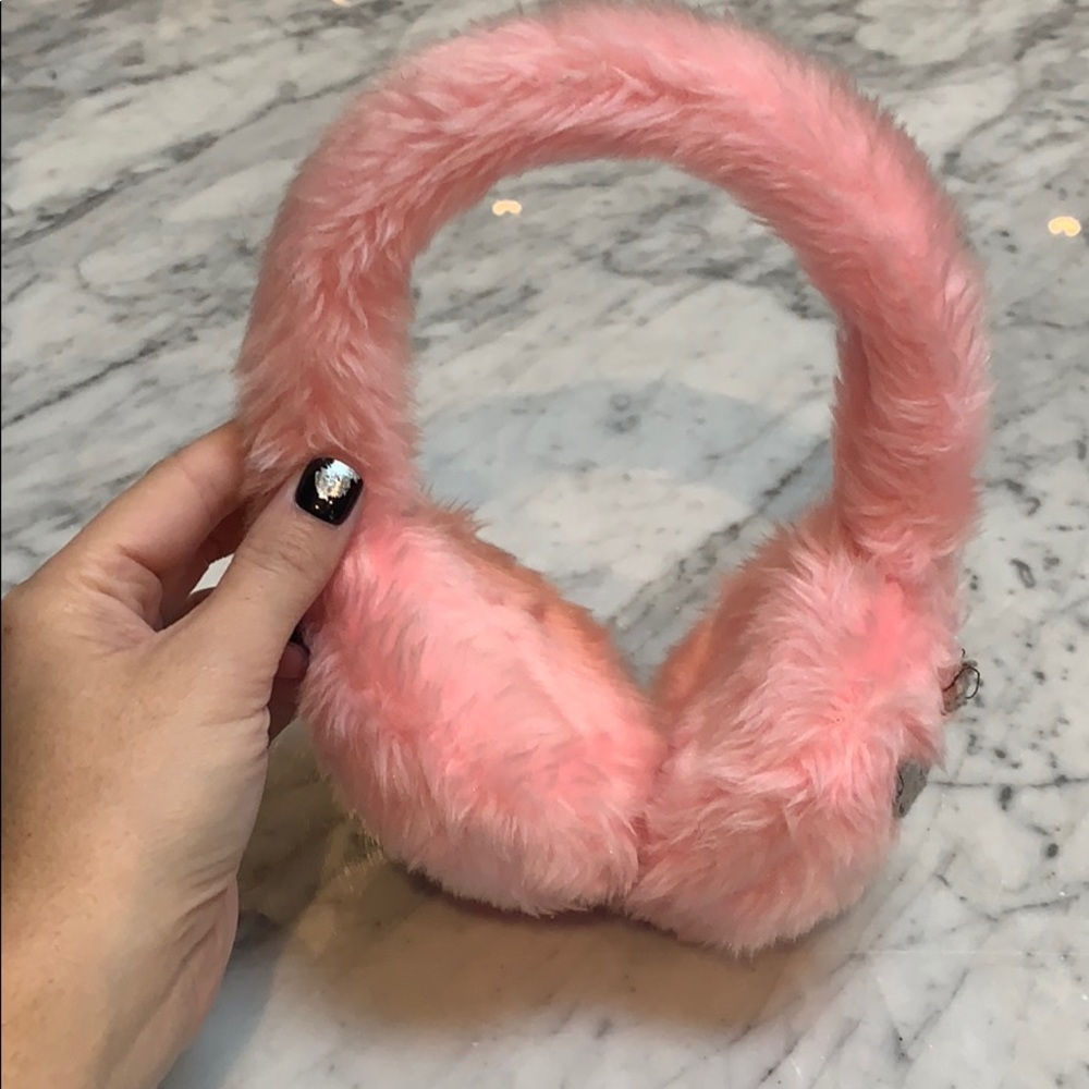 Fuzzy Pink Earmuffs